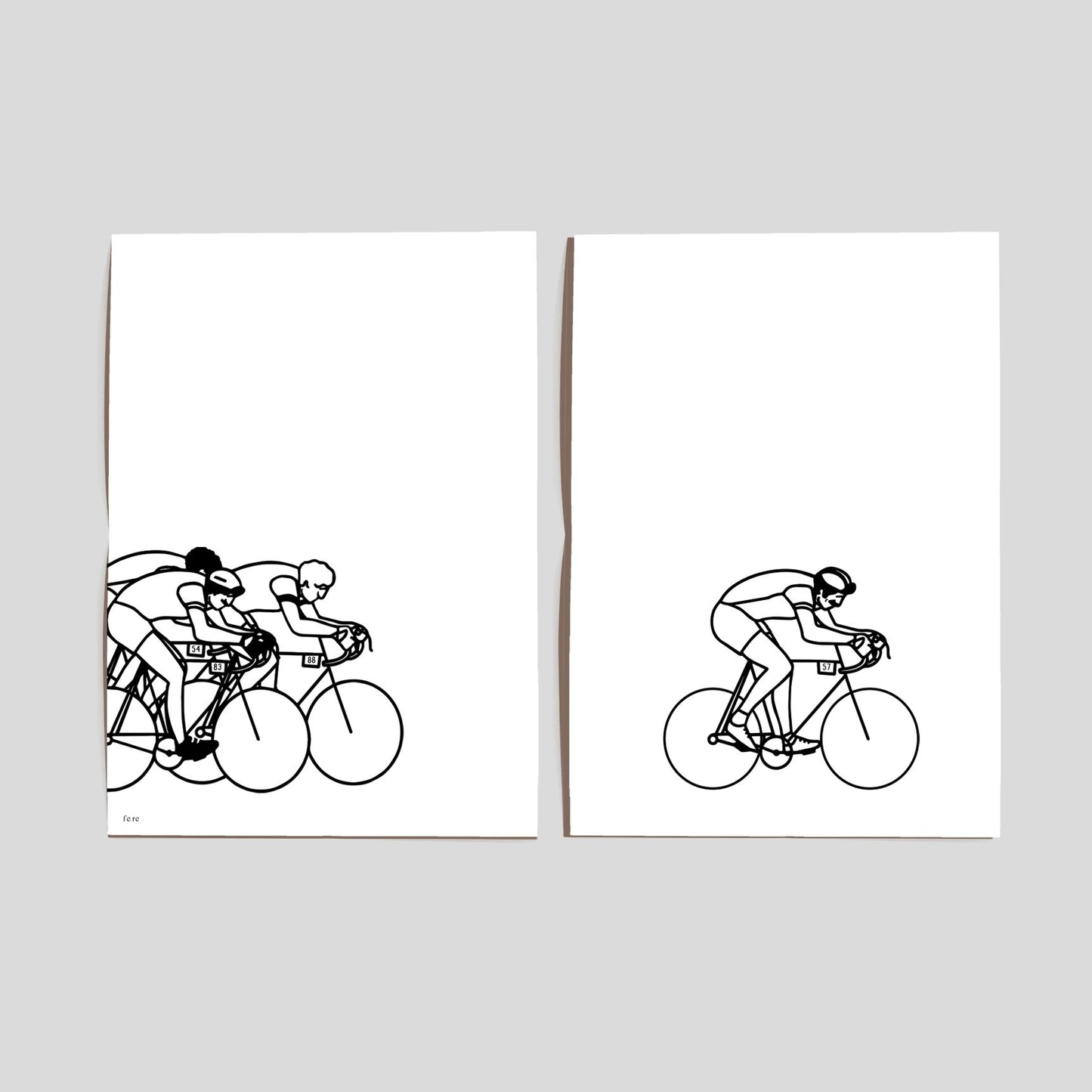 Diptyque d'affiches A4 Sportifs (au choix)