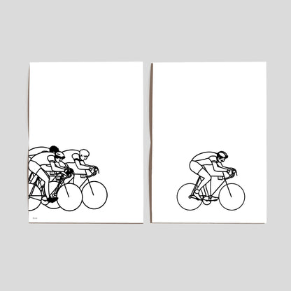 Diptyque d'affiches A4 Sportifs (au choix)