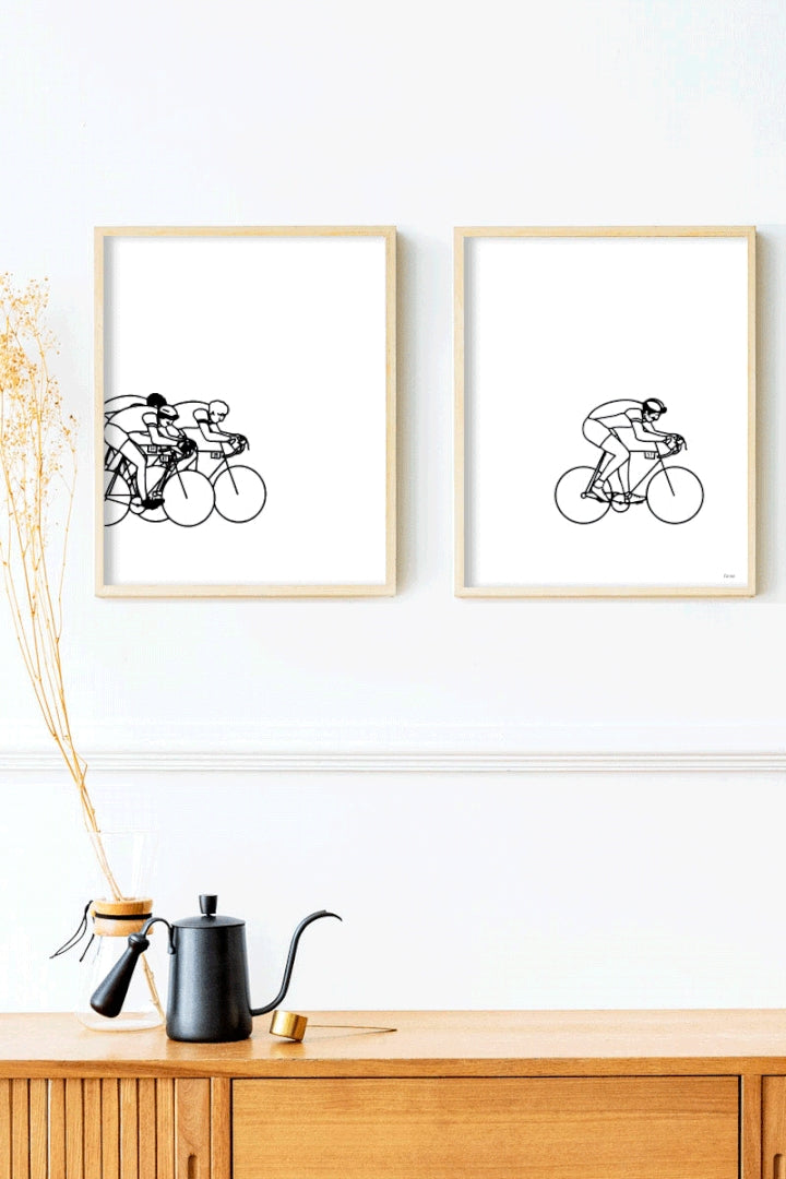 Diptyque d'affiches A4 Sportifs (au choix)