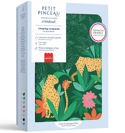 Carnet à peindre - leaping Leopards – La petite épicerie