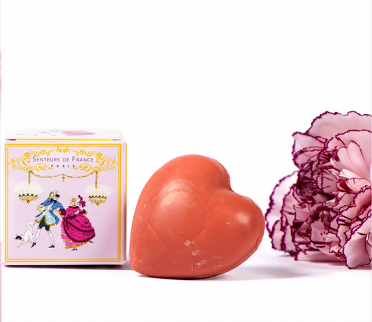 Savonnette cœur parfumée fruits rouges - Bal masqué
