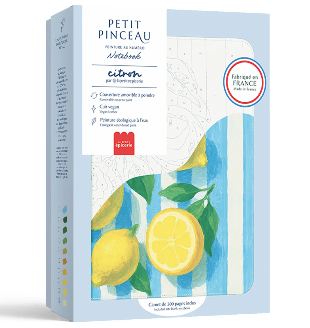 Carnet à peindre Citrons – peinture au numéro
