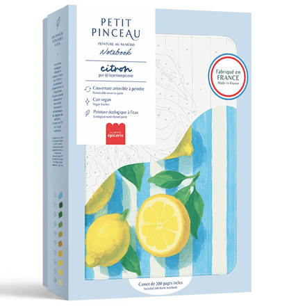 Carnet à peindre Citrons – peinture au numéro – La petite épicerie