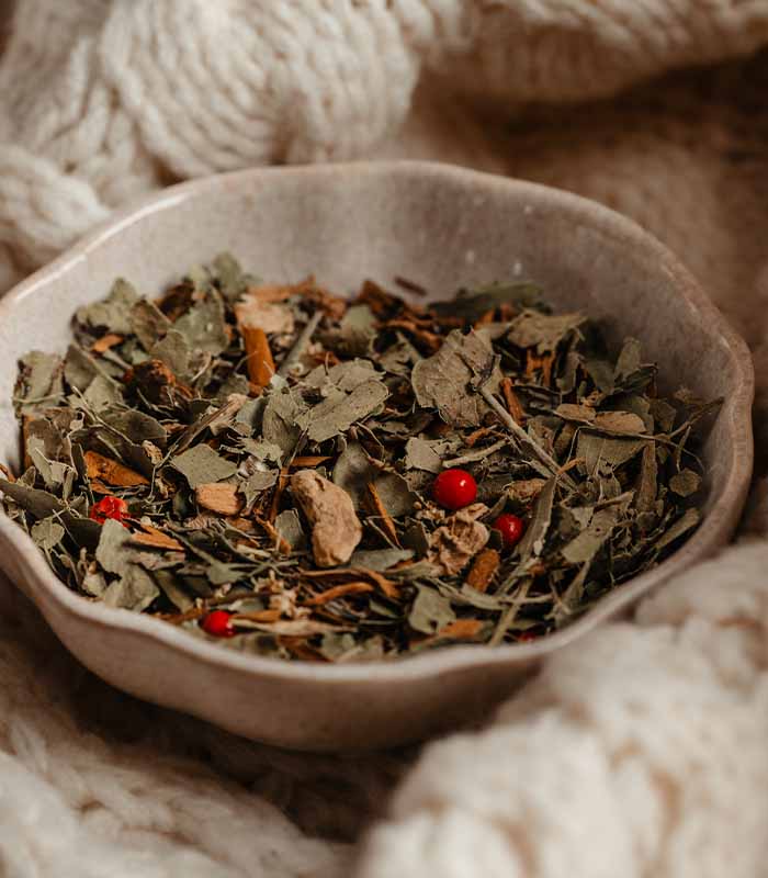 Composition florale à infuser – Réconfort d’Hiver Bio