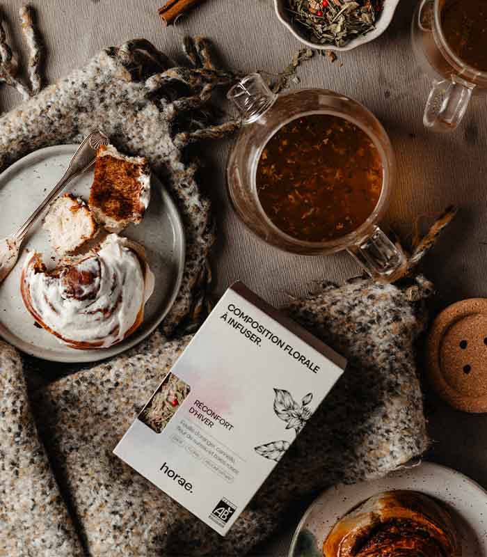 Composition florale à infuser – Réconfort d’Hiver Bio