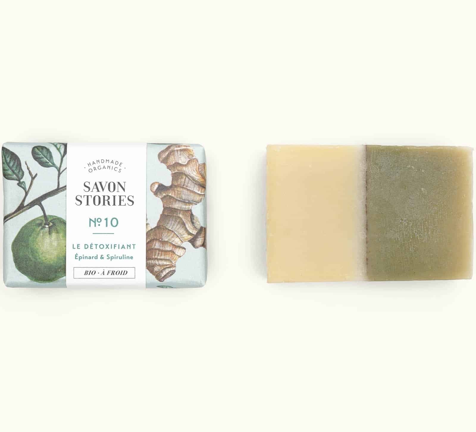 Savon N°10 Le Détoxifiant spiruline Savon Stories
