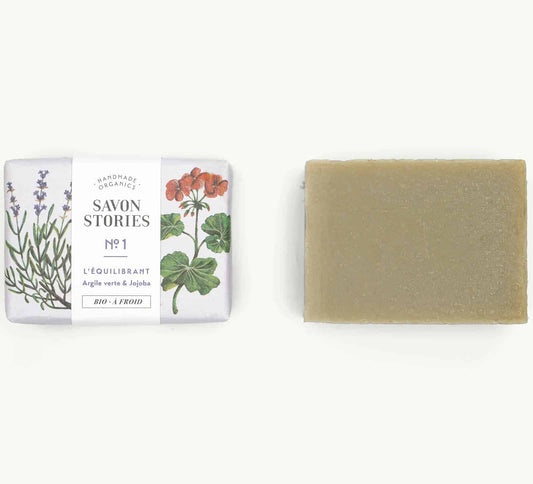 Savon N°1 L'Équilibrant argile verte Savon Stories