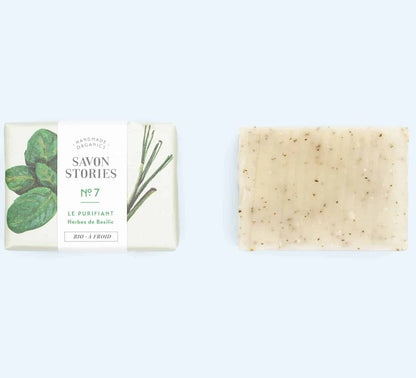 Savon N°7 Le Purifiant basilic Savon Stories
