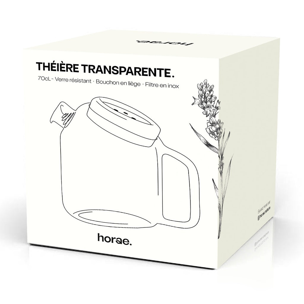 Théière verre soufflé