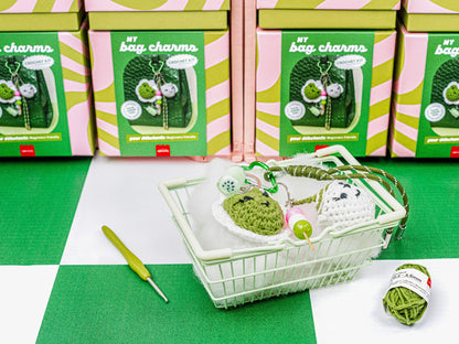 Kit crochet bag charms matcha club