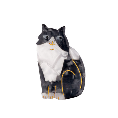 Barrette Chat noir et blanc Coucou Suzette – vue complémentaire 3