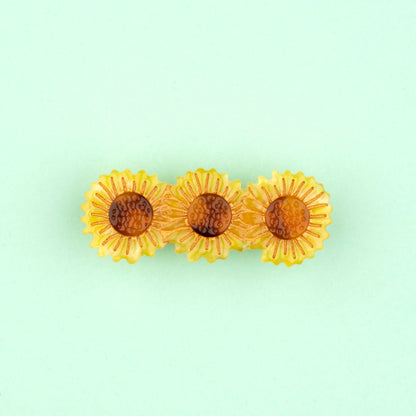 Barrette Tournesol Coucou Suzette porté