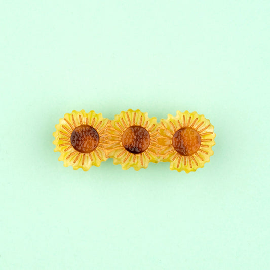 Barrette Tournesol Coucou Suzette porté