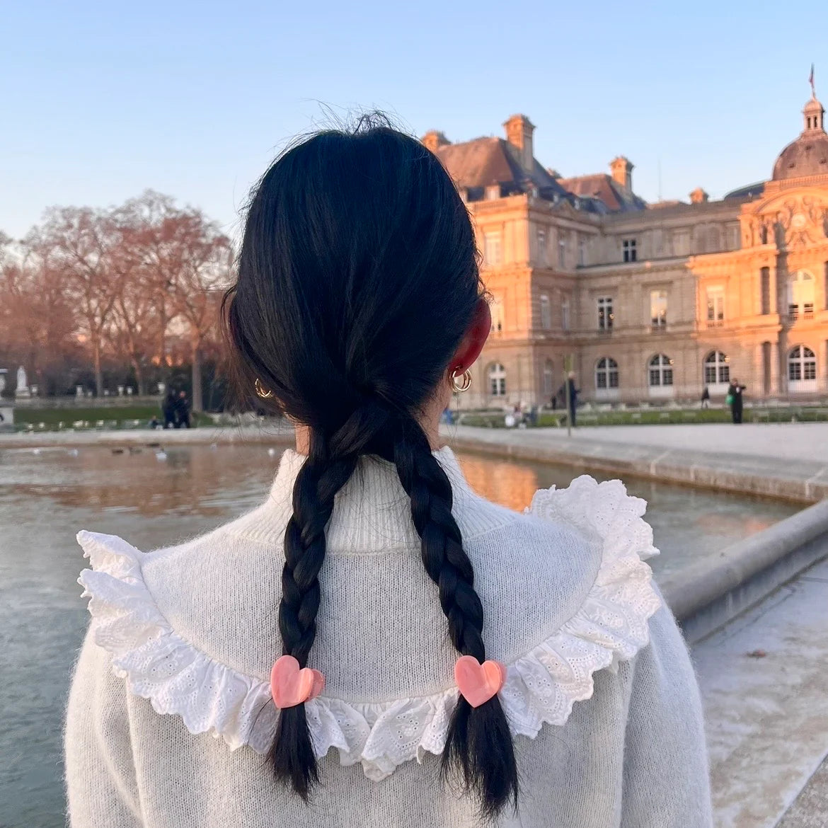 Mini Pince à cheveux coeur