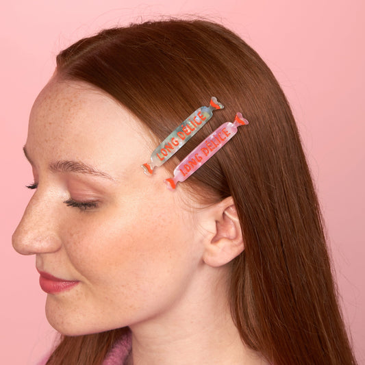 Duo de barrettes Bonbons Coucou Suzette vue produit