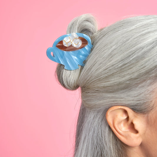 Pince à cheveux chocolat chaud