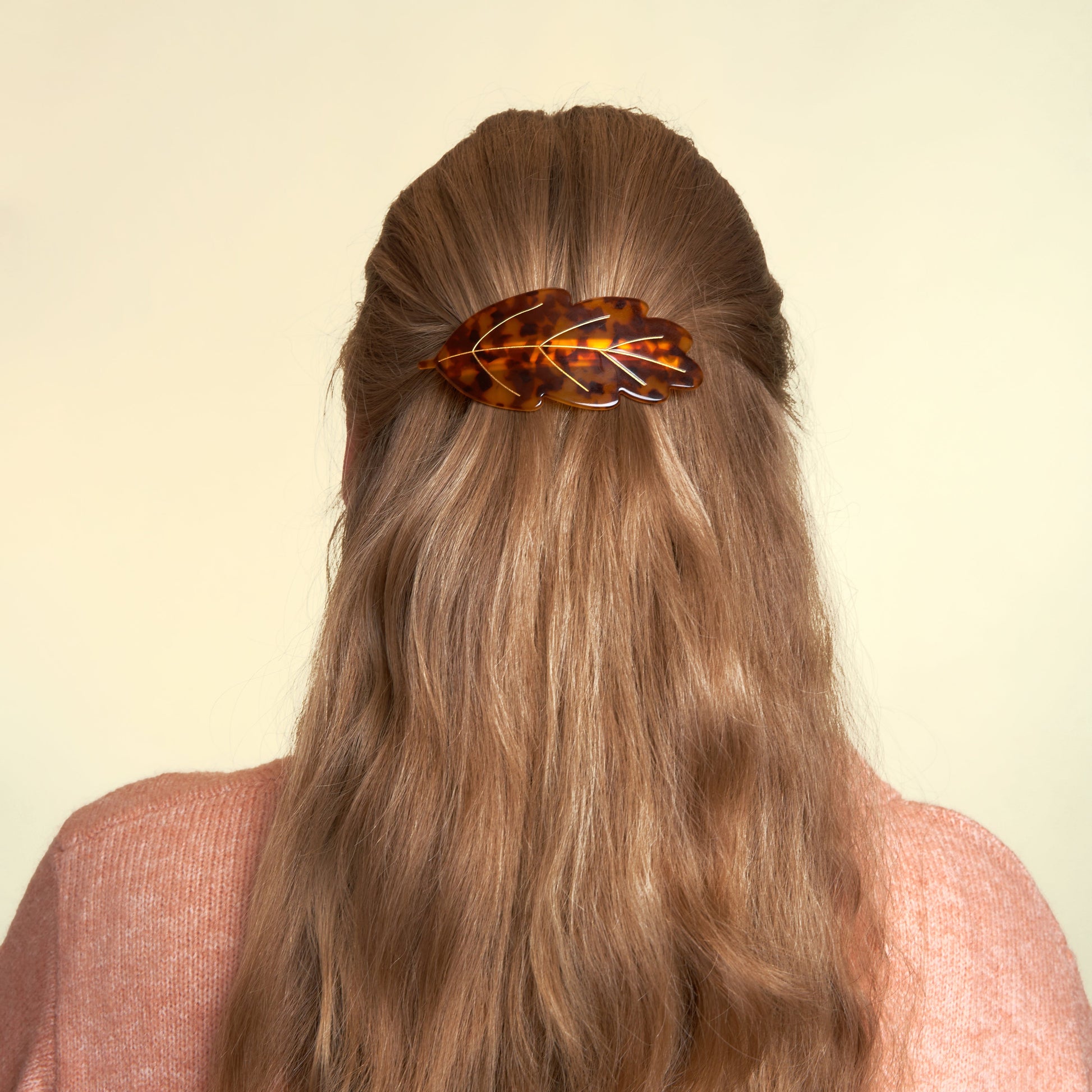 Barrette XL Feuille Coucou Suzette vue produit