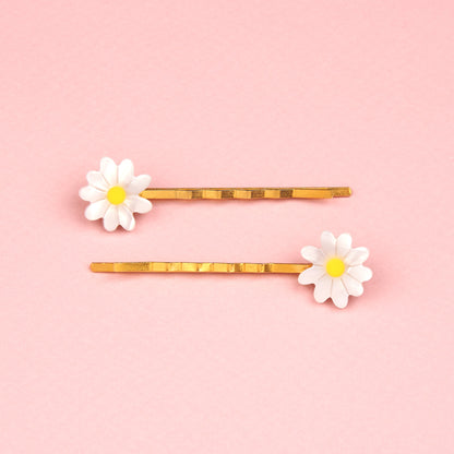 Duo de barrettes fines Pâquerettes Coucou Suzette – vue complémentaire 4