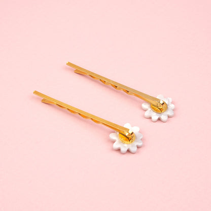 Duo de barrettes fines Pâquerettes Coucou Suzette – vue complémentaire 3