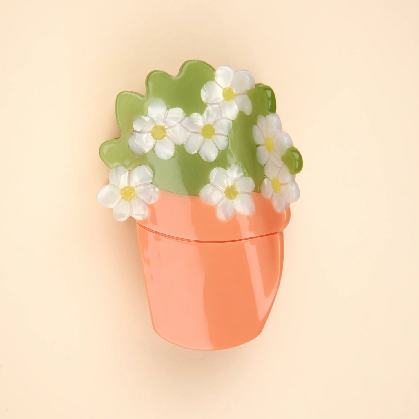 Pince à cheveux pot de fleurs