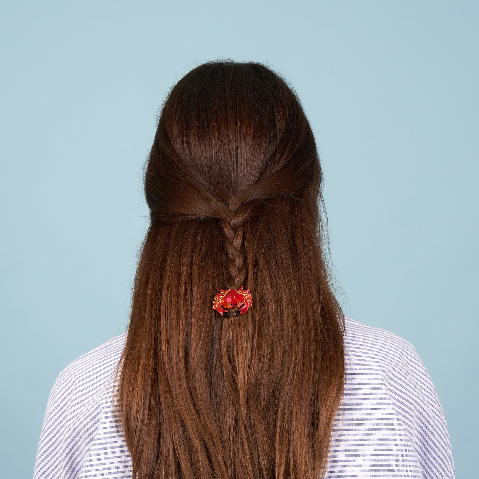 Barrette Crabe Coucou Suzette porté