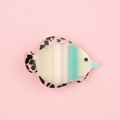 Barrette Poisson tropical Coucou Suzette porté