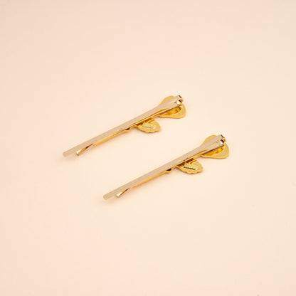 Duo de barrettes fines Roses Coucou Suzette vue complémentaire 4
