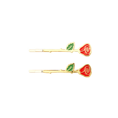 Duo de barrettes fines Roses Coucou Suzette vue complémentaire 6