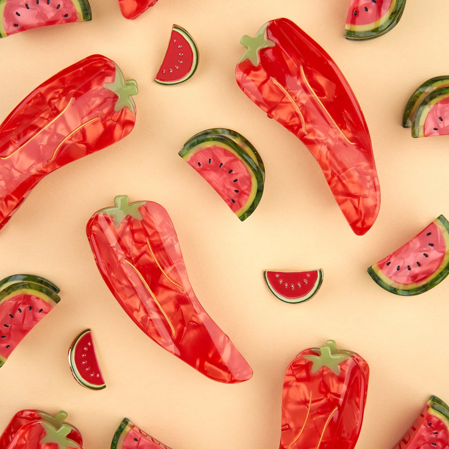 Pince à cheveux piment