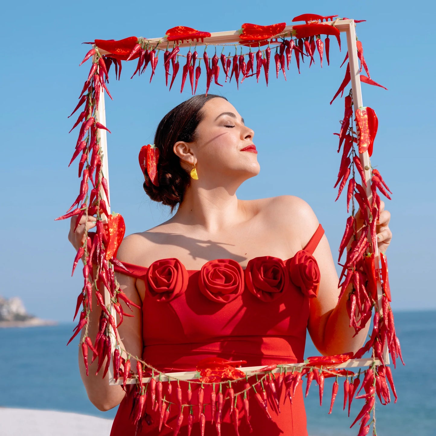 Pince à cheveux piment