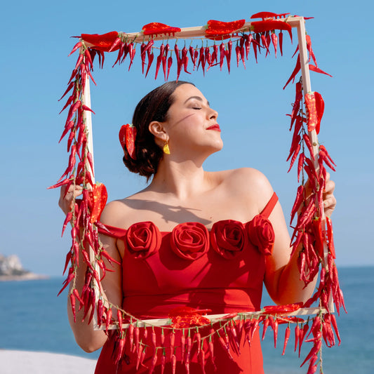 Pince à cheveux piment