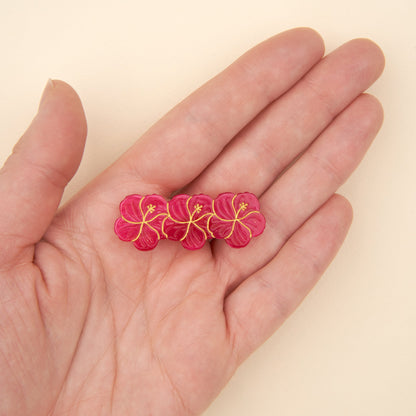Barrette Hibiscus Coucou Suzette vue complémentaire 3