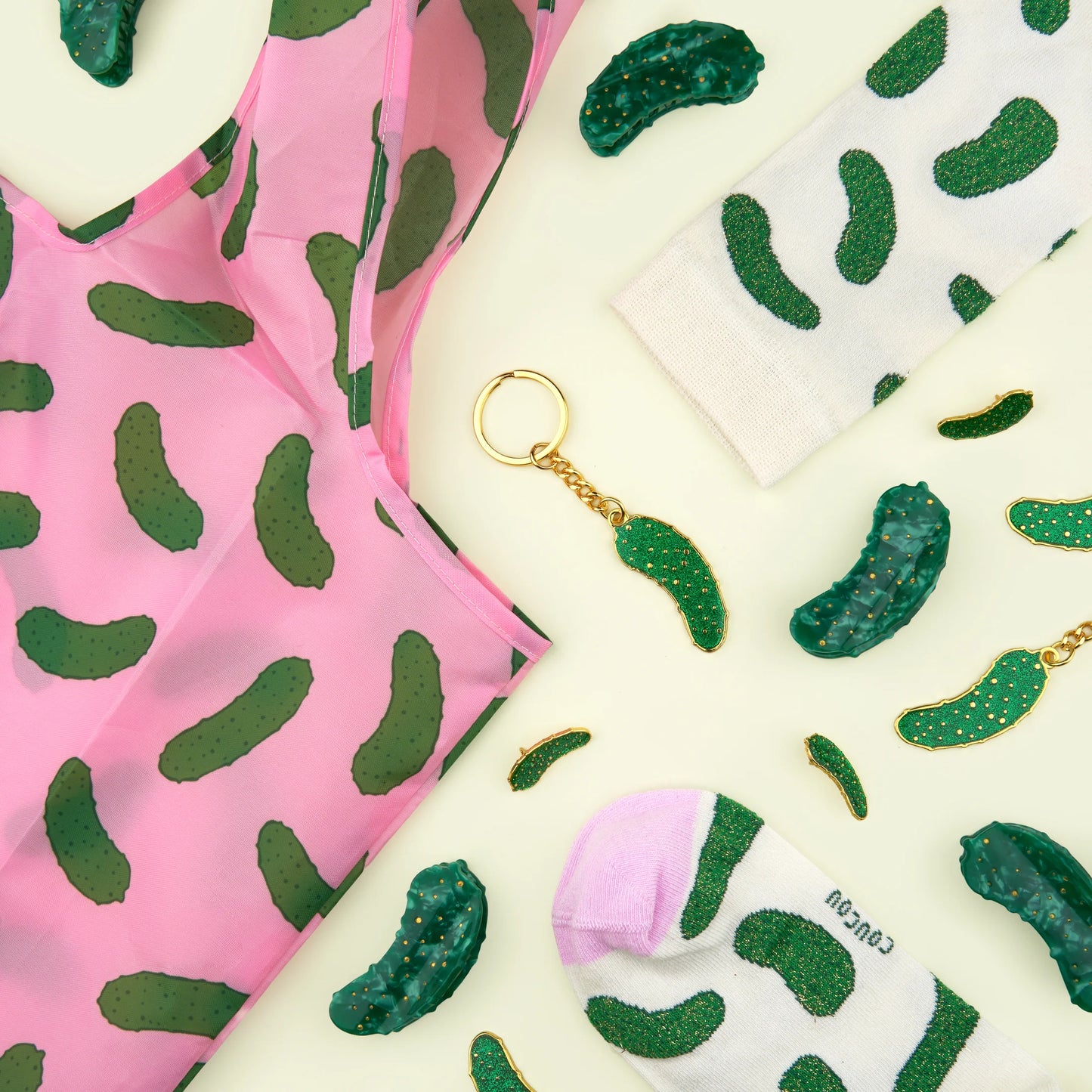 Sac emplettes cornichon