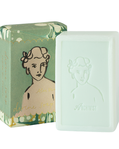 Savon Aloe Vera vert et boîte illustrée Archivist Gallery