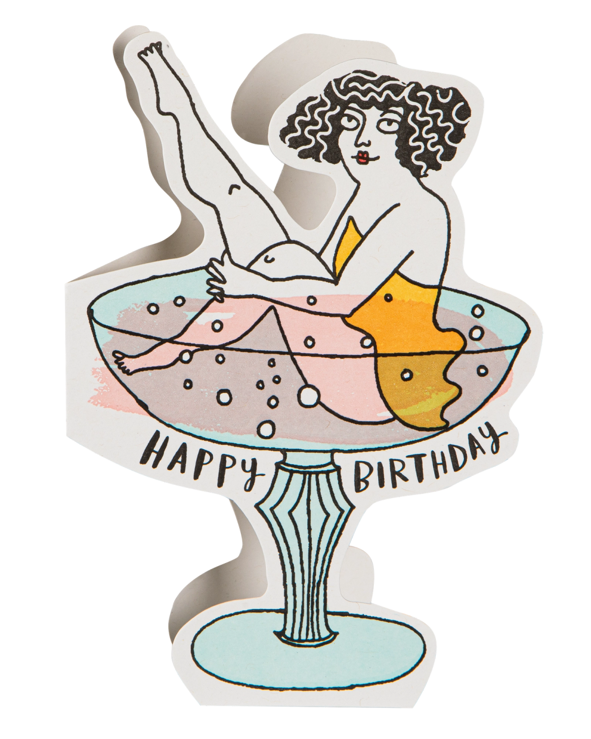 Carte Birthday Cocktail découpée Archivist Gallery