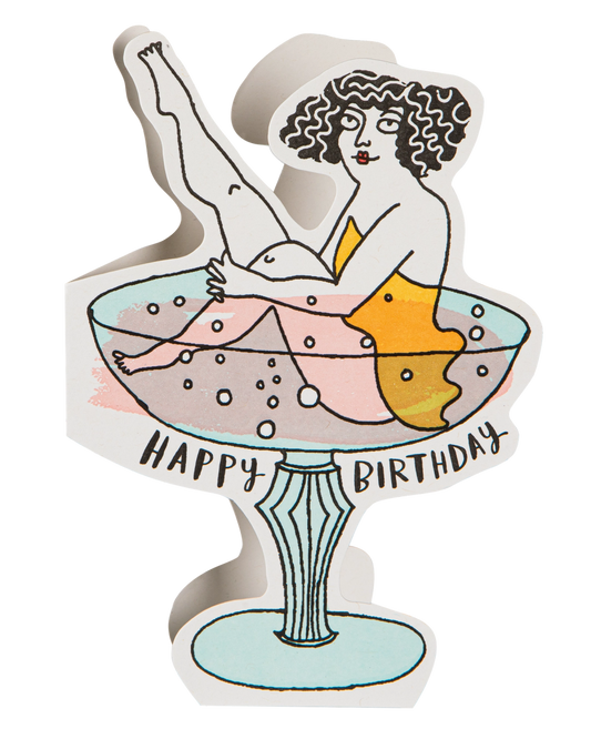 Carte Birthday Cocktail découpée Archivist Gallery