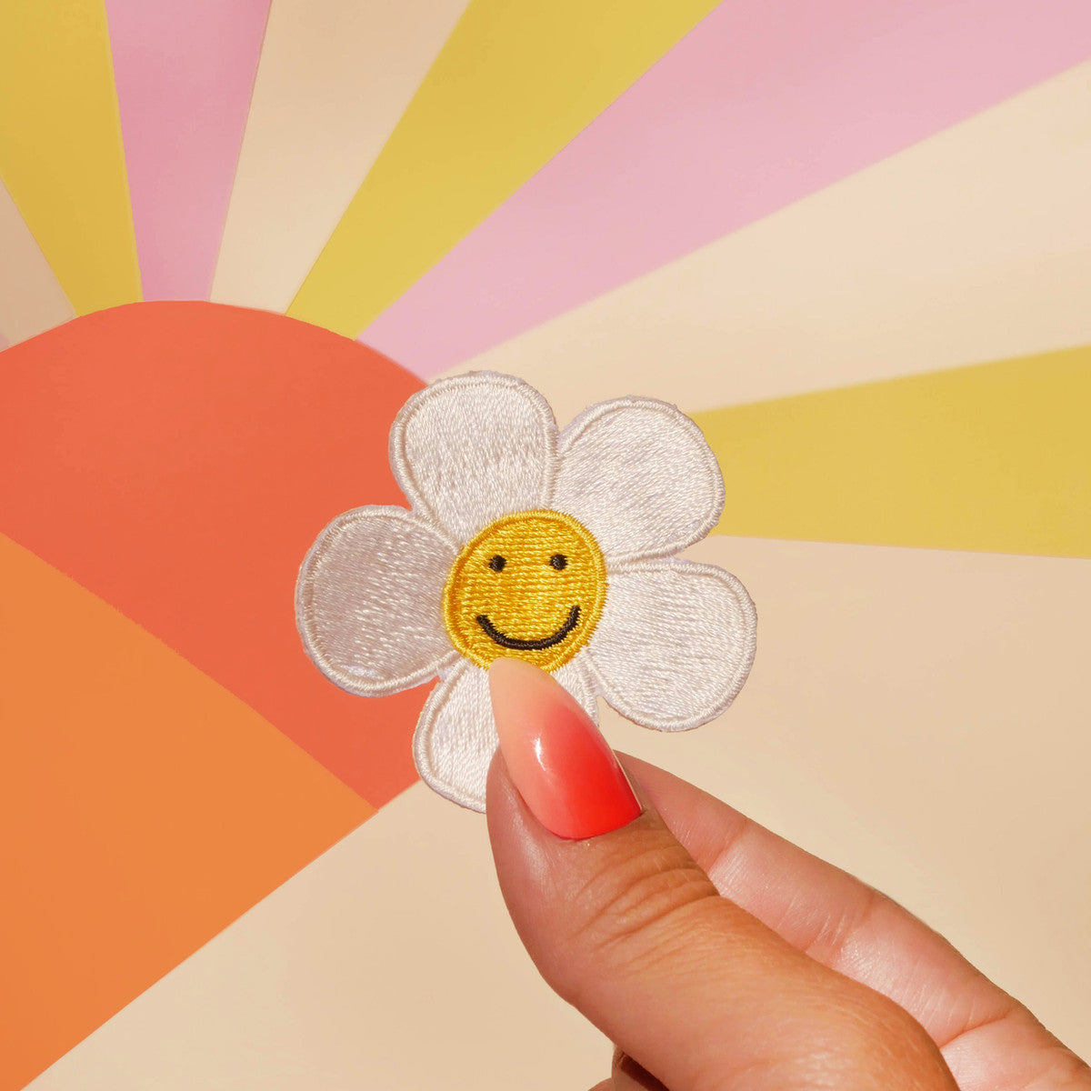 Patch thermocollant Daisy Malicieuse - Patch thermocollant Daisy Malicieuse