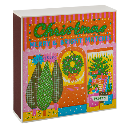 Boîte d’allumettes Christmas Supplies Archivist Gallery ouverte, vue de face