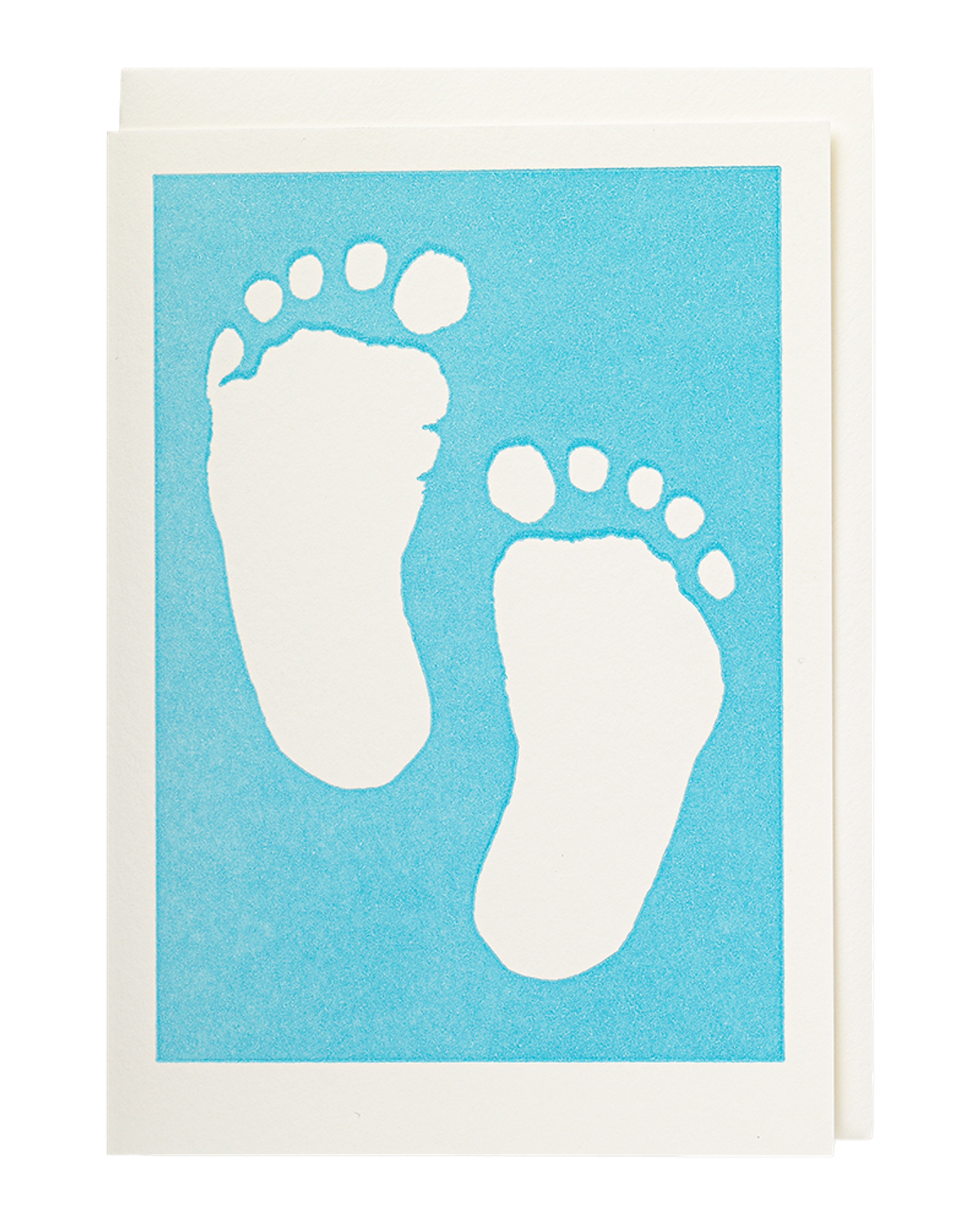 Carte naissance Blue Baby Feet Archivist Gallery