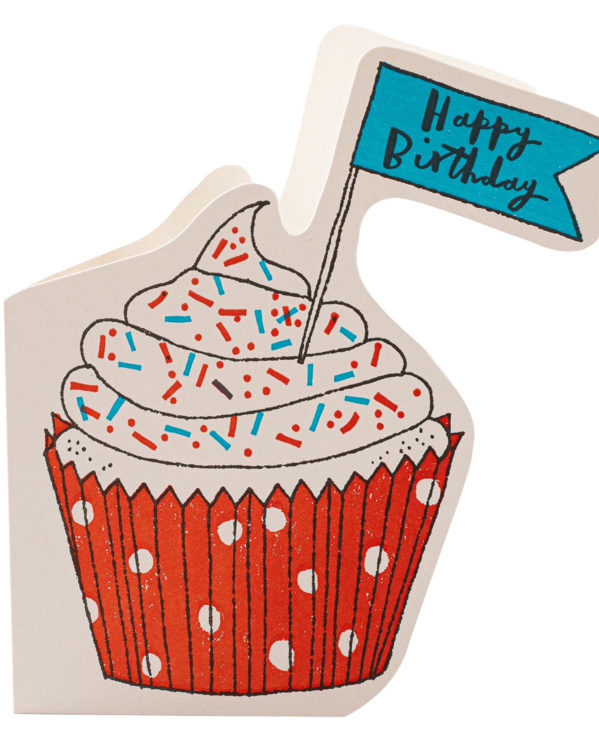 Carte anniversaire Cupcake découpée Archivist Gallery