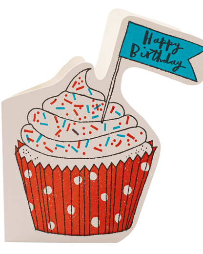 Carte anniversaire Cupcake découpée Archivist Gallery