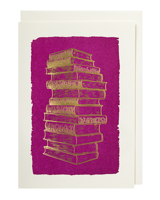 Petite carte Gold Books violette et dorée Archivist Gallery