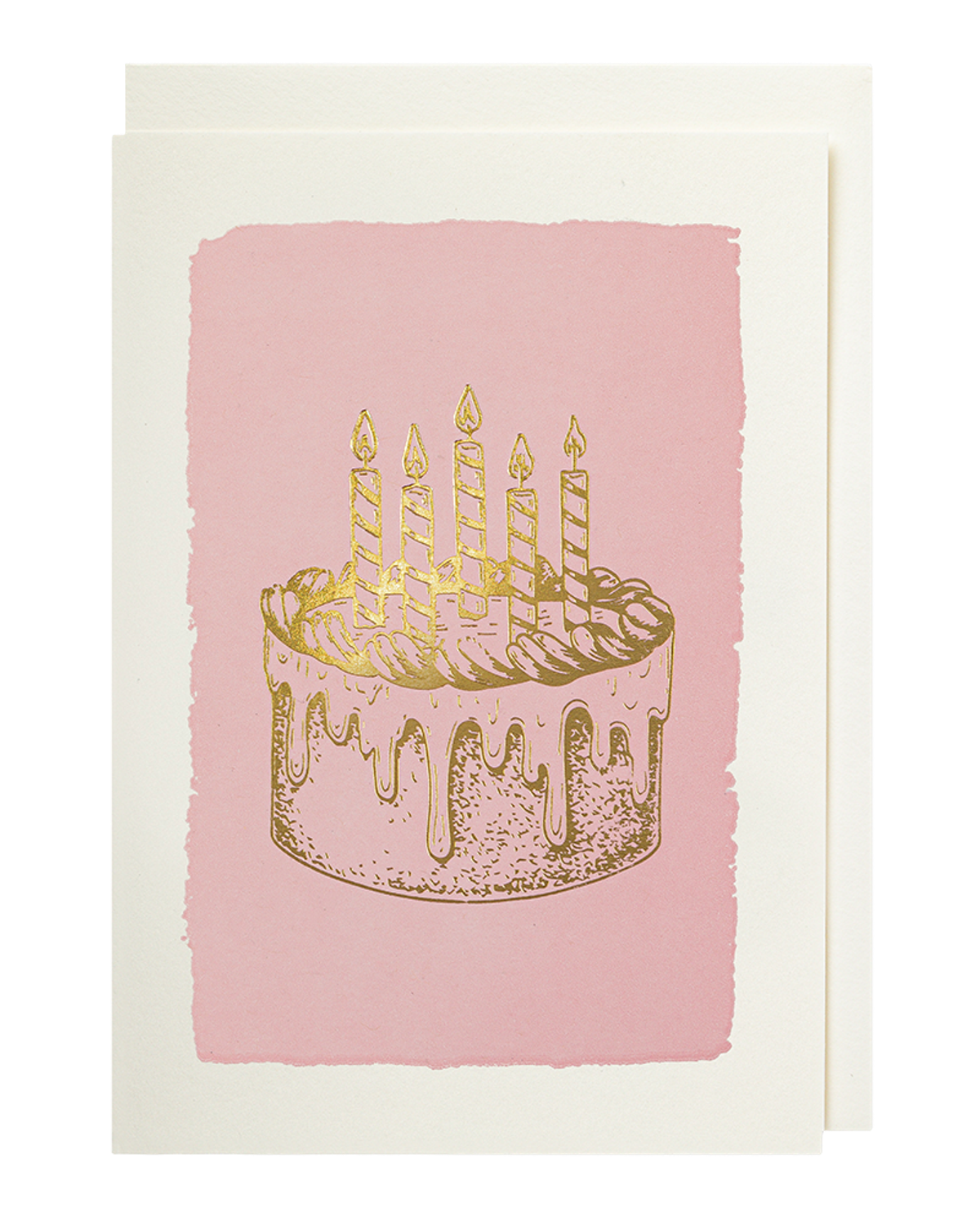 Petite carte anniversaire Gold Cake Archivist Gallery