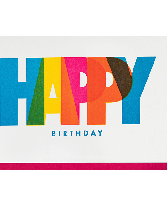 Carte anniversaire Happy Birthday Pressink Archivist Gallery