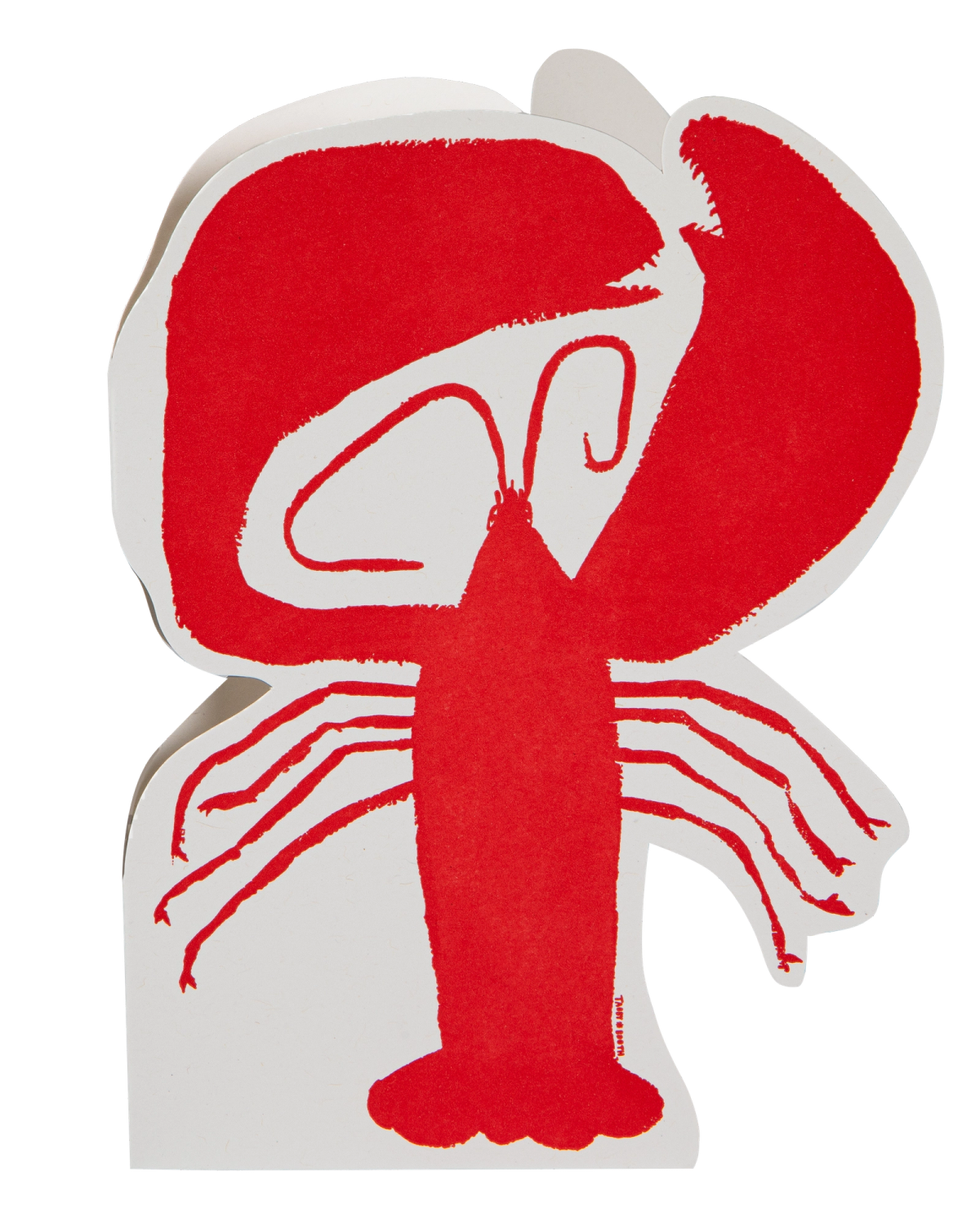 Carte découpée homard rouge Archivist Gallery