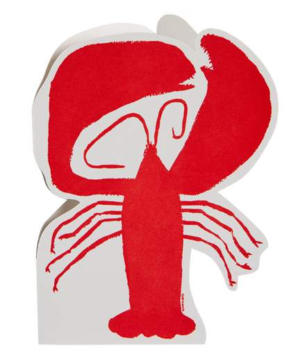 Carte découpée homard rouge Archivist Gallery