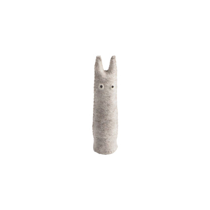 Chat décoratif The Curious brut naturel taille M Aveva en laine