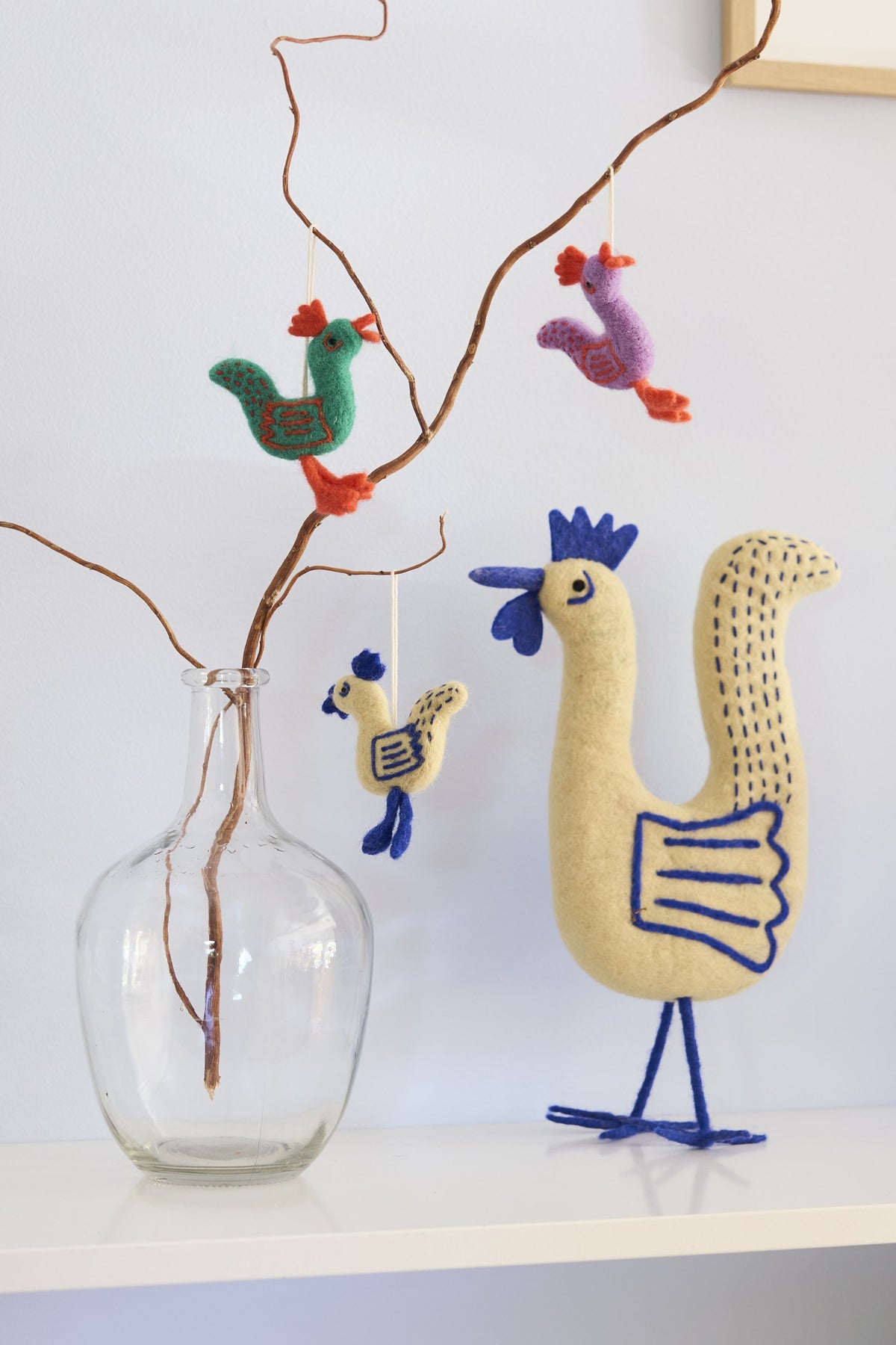 Décorations en laine Aveva mises en scène dans la maison