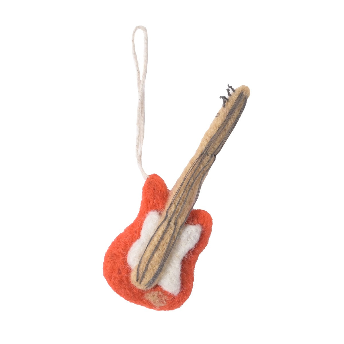 Guitare en laine Aveva, vue du sujet sur fond blanc