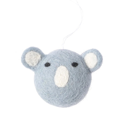 Koala en laine Aveva, vue du sujet sur fond blanc